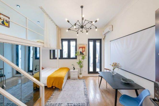 Nice yard 1Br/1Lr/1Bt apt nr South shanxi rd,M1/10/12