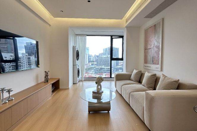 brand new 2brs floor heating modern furniture beside Su zhou river Hong qiao 