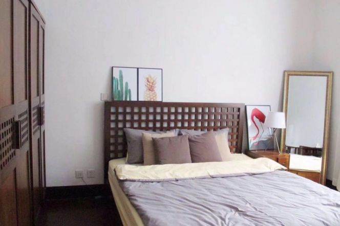 tasty shanghai style apartment-1bed -private terrace- wood floor - @Middle Huaihai Road 