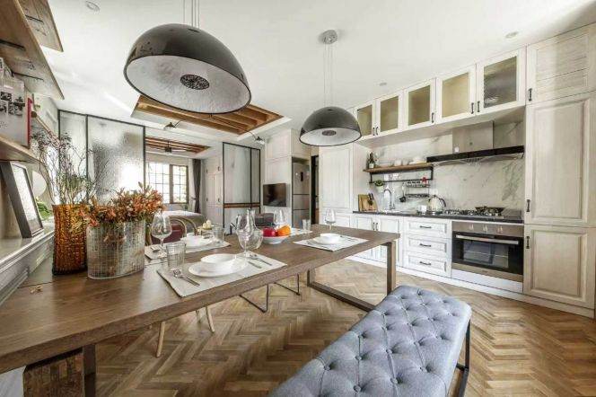 Cool design,high ceiling,1+1Br, Middle Huaihai Rd,wall heating