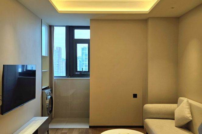 1br service apt in Jing'an District Near Zhongxing Rd (Line 8)