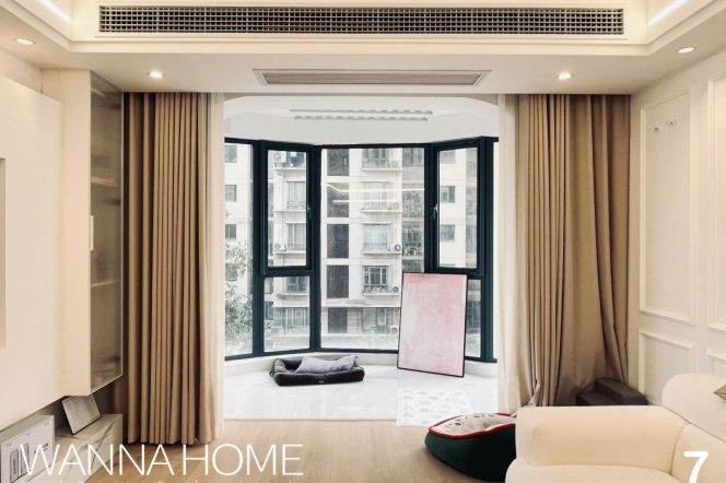 Garden Compound/Zhongshan Park/Suzhou Creek/Elevator/Huge Windows/Large Storages/Cozy2br