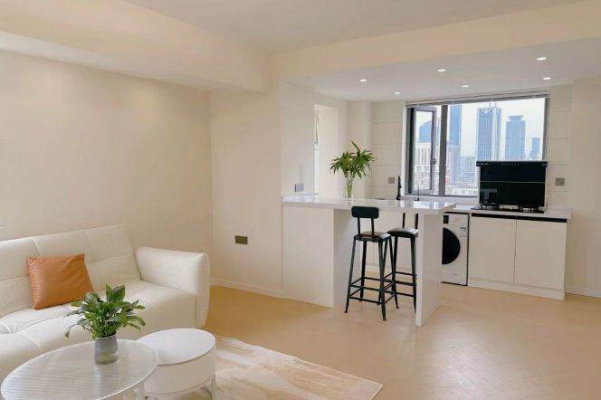 High-rise elevator 1br near iapm,Line 1/10/12/13 South Shanxi,Middle Huaihai Road St.