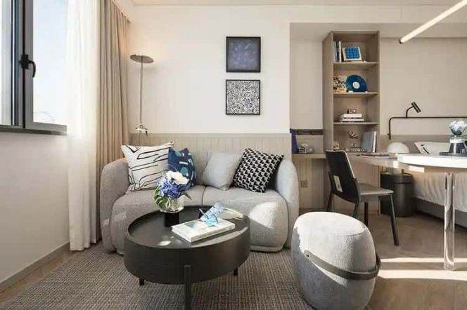 Brand-new luxury studio serviced apt in Jing'an near L3,4,8