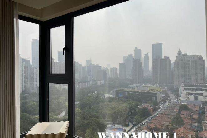Spacious&Bright 2Bdrs 2Baths Apt+Awesome View+Great Compound+L1 Xin Zha Rd+People's Square