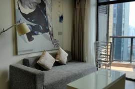 Loft one bedroom service apt 2mins to Langao Rd,free for gym & Wifi