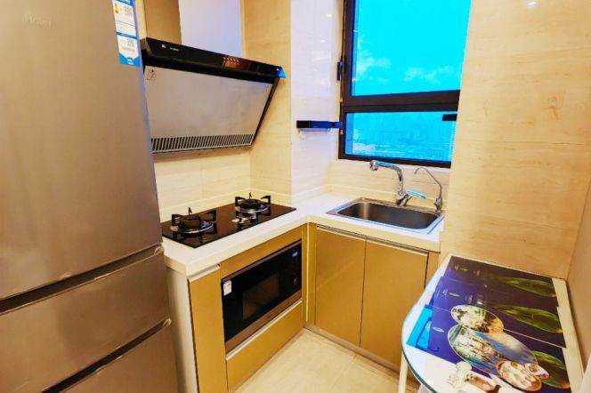 modern 2brs floor heating good view beside line 7,12 Huang pu river only 16.5K 