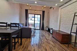 Full furnished 1br/2living & balcony/bathtub @South Shanxi Rd & Line 1/10/12