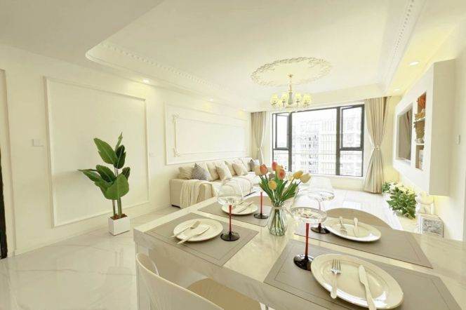 modern big 1 bedroom floor heating open kitchen near Yu yuan line 10,14 only 12.8K