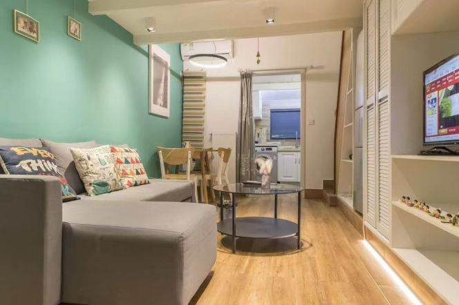 Duplex Garden Villa on Xinhua Road | 1+1BR with Wall Heating | 7,100 RMB/Month