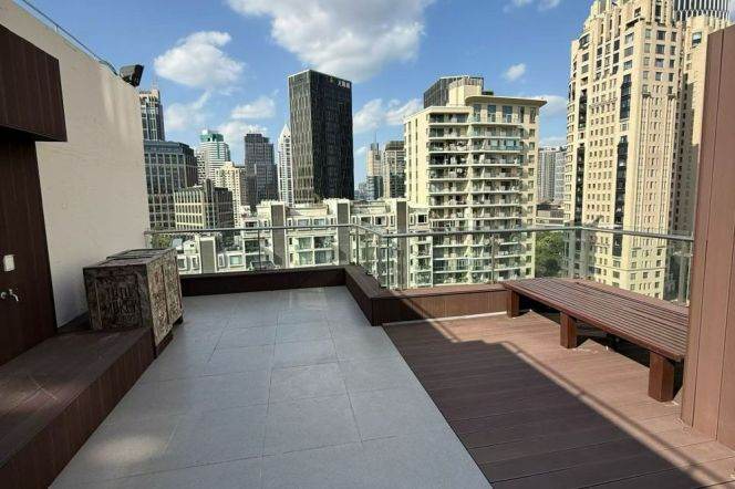 Top duplex/big terrace/5brs/450sqm/Xujiahui/line1&9