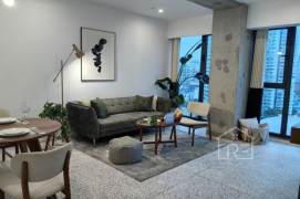 French window one bedroom service apt in Huangpu ,free for gym & Wifi