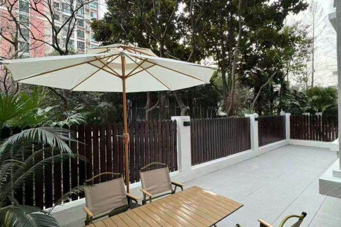 modern 2brs with nice garden floor heating near line 3,4,13 and Zhong shan park 16.8K