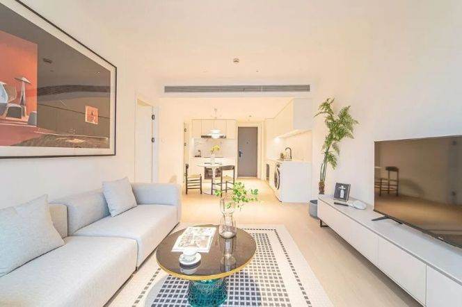 modern big 1 bedroom floor heating open kitchen in Xintiandi  21K