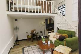 Unique loft 1 br with good price + yard. L 9/12 JiaShan Rd St. +  DaPuQiao Area