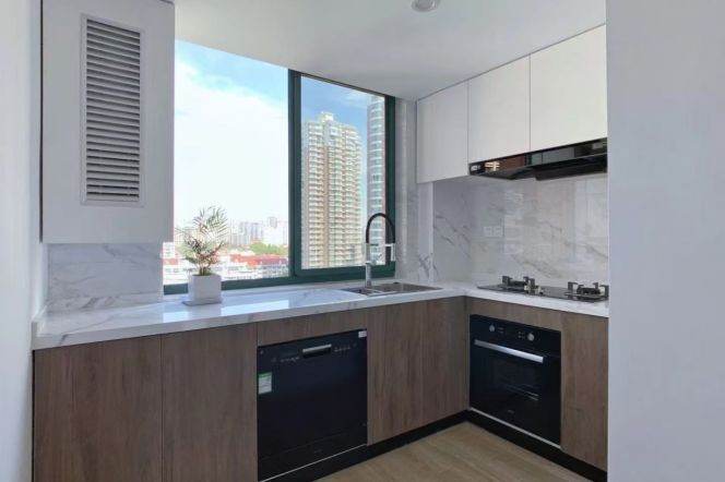 brand new modern 2brs floor heating modern furniture in Zhong shan park line 2,3,4