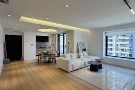 modern 4brs floor heating square living room in Xintiandi only 38K