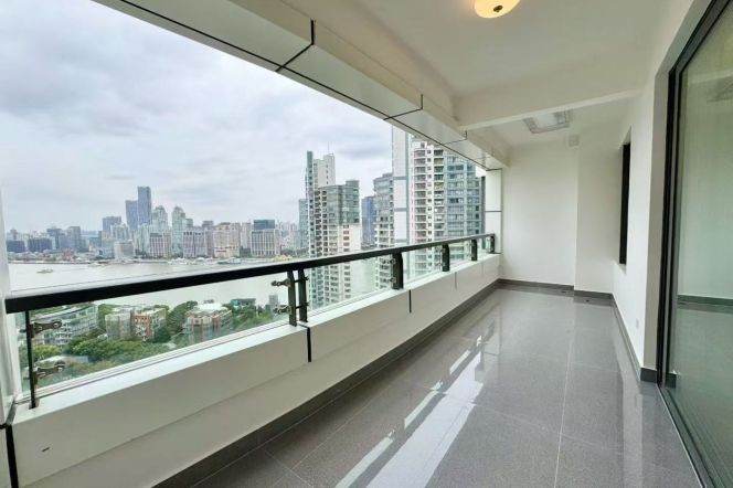 brand new super modern big 3brs floor heating big open kitchen river view Lujiazui