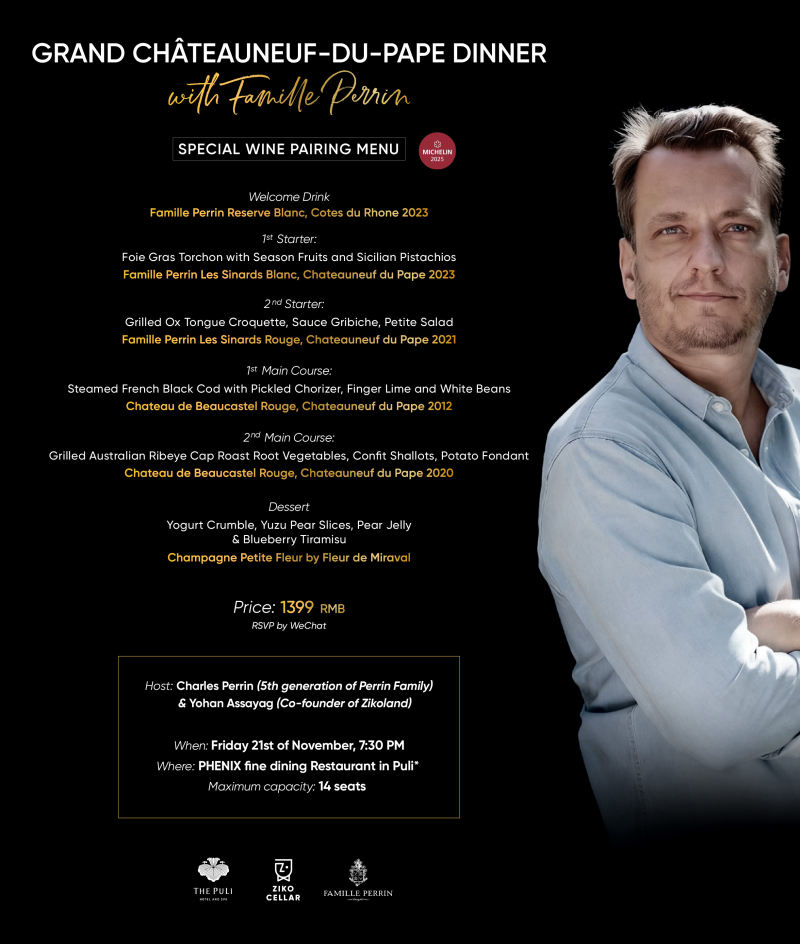 Wine Dinner with Charles Perrin 