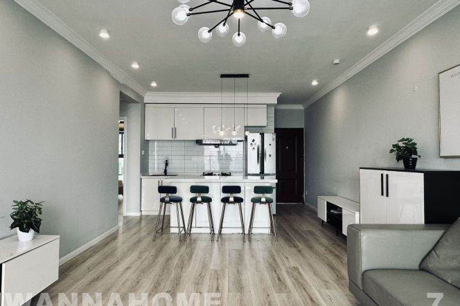 Garden Compound/Zhaojiabang MT/Open Balcony+Kitchen/Walk-in Closet/Heater/Cozy2br