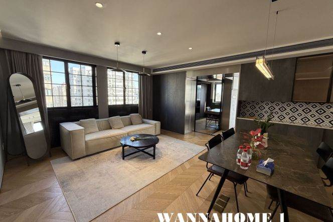 Modern&Spacious 2Bdrs1bath Apt+L3/4/10 Hong Qiao Rd+High Floor/Awesome View