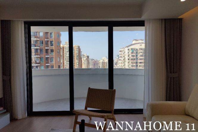 Great Area/Modern&Bright&Spacious 1+1Bdr 2Baths Apt/Jing An Temple/L14 Wu Ding Rd