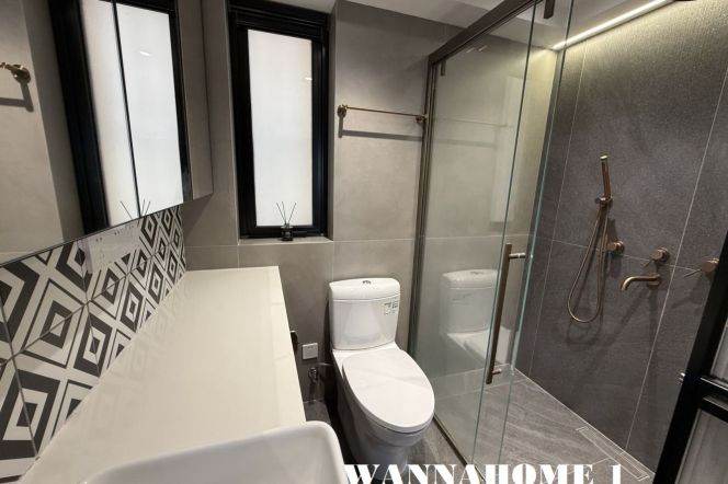 Modern&Spacious 2Bdrs1bath Apt+L3/4/10 Hong Qiao Rd+High Floor/Awesome View