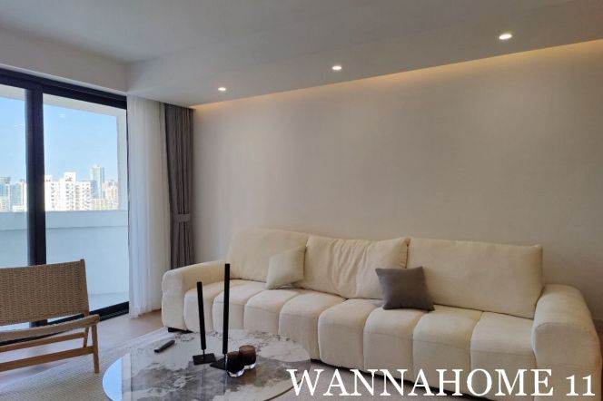 Great Area/Modern&Bright&Spacious 1+1Bdr 2Baths Apt/Jing An Temple/L14 Wu Ding Rd