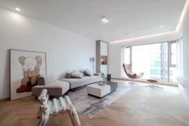 modern 2brs floor heating wooden floor nice river view in Shimao 25.8K