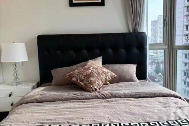 Jing'an Temple/Wuding Rd metro/1br1bt/central AC/floor heat/oven/dishwasher