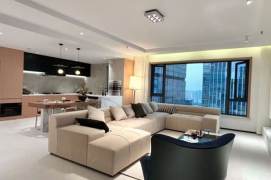 brand new huge 3brs floor heating spacious living room open balcony in Lujiazui 