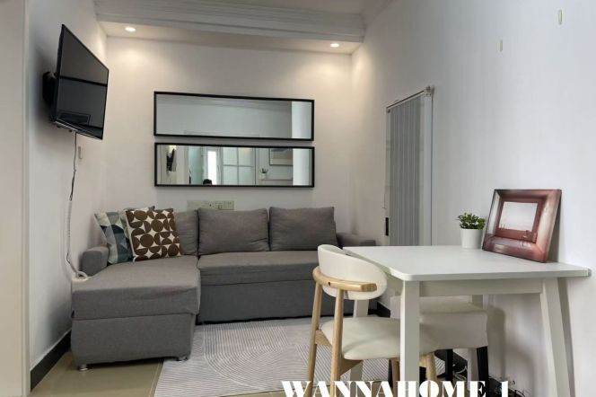 Elevator Modern&Bright 2Bdrs 1Bath Apt+Large Closet+Jing An Temple+L14 Wu Ding Rd