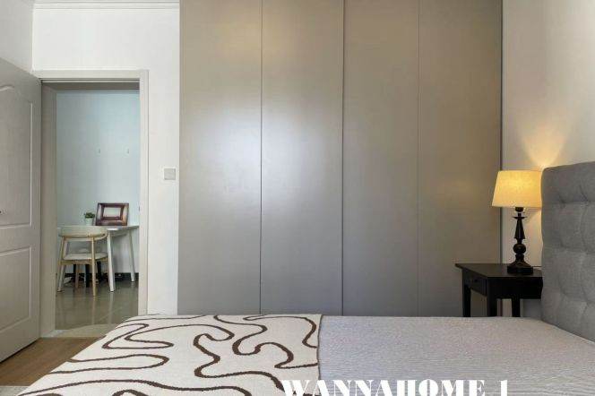 Elevator Modern&Bright 2Bdrs 1Bath Apt+Large Closet+Jing An Temple+L14 Wu Ding Rd