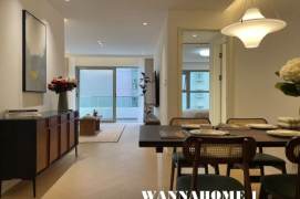 Open Balcony+Modern&Spacious&Bright 2Bdrs 2Baths Apt+Top Compound+Jing'an Temple+Nice View