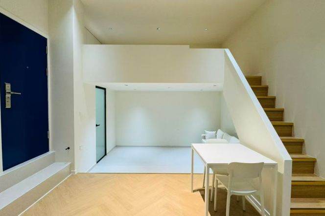 Modern loft in community with ginkgo trees 7k