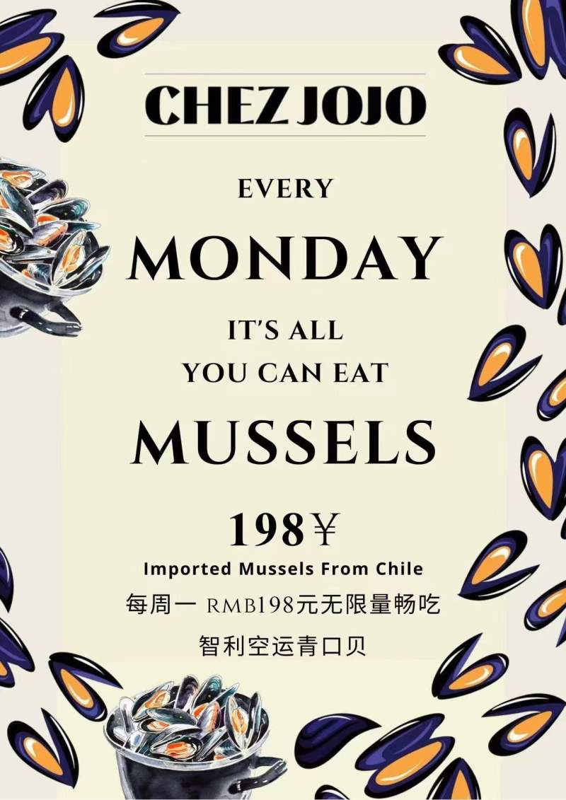 Monday All You Can Eat Mussels