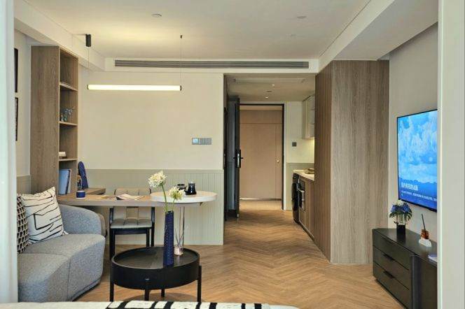 1br Service Apt in Jing'an District Near Baoshan Rd Station(Line3/4)