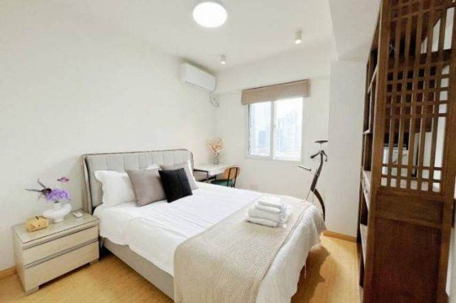 3 br chic Apt&elevator&Oven&balcony/Good view near iapm 14K