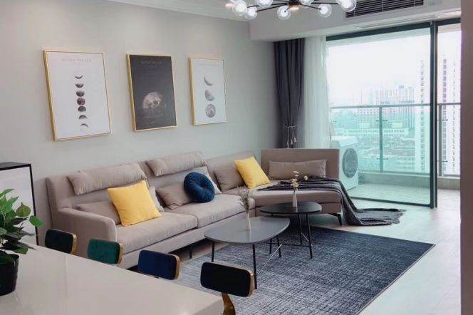 Great view 2Brs/1Lr/1Bt apt nr Zhaojiabang rd,M1/4/7/9/11