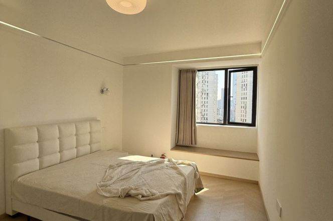 Wuding rd 3BR 2LR@L14,Brand new/floor heating/NR Jing'an temple