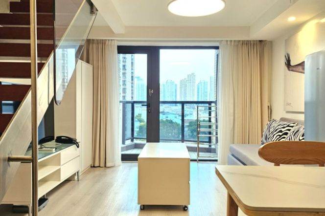 1br loft service apartment Near Langao Rd (Line 7)