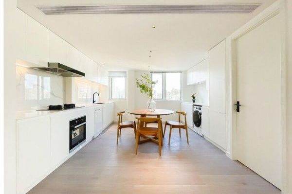 modern big 2brs floor heating big living room near line 4 and Huang pu river 