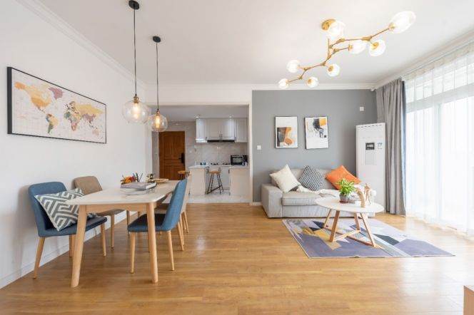 3 br modern Apt &open kitchen &balcony/zhongshan park 15K