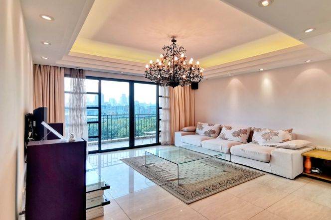 modern big 2 bedrooms open balcony river view beside Huang pu river 17K