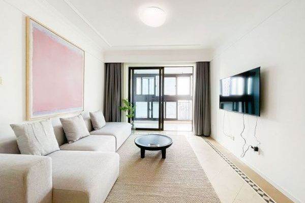 modern 2brs floor heating balcony near line 7 and Jing an temple 