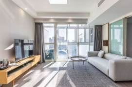 modrn 1 bedroom floor heating modern furniture in central Xujiahui line 1,9,11 only 10.5K