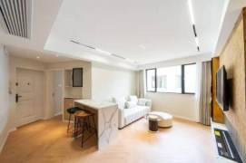 2 br modern Apt/26F&floor heating&Oven/ Dapuqiao Xuhui for 12.8K
