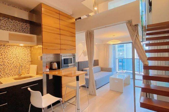 1br elevator-short-term rental available-serviced apartment-3-minute walk to Line 7-Langao Road