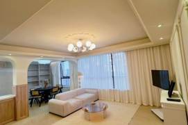 150 sqm 2 br  modern Duplex &floor heating/jing'an 15K