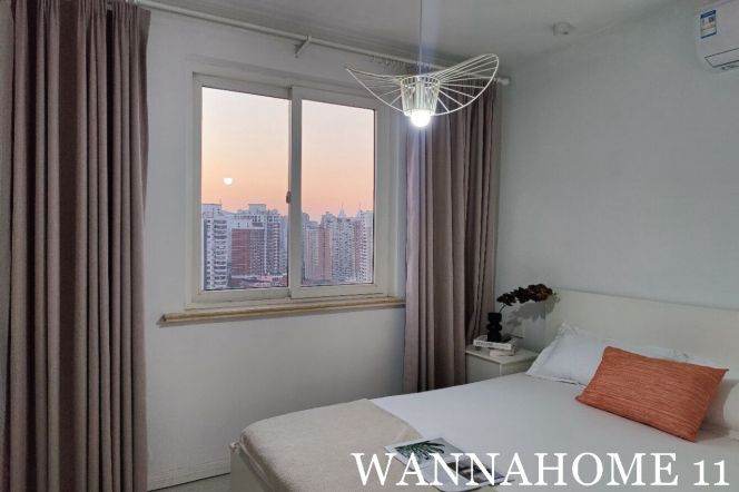 Modern&Spacious 2Bdrs 2Baths/French Windows/L7 Changping Rd